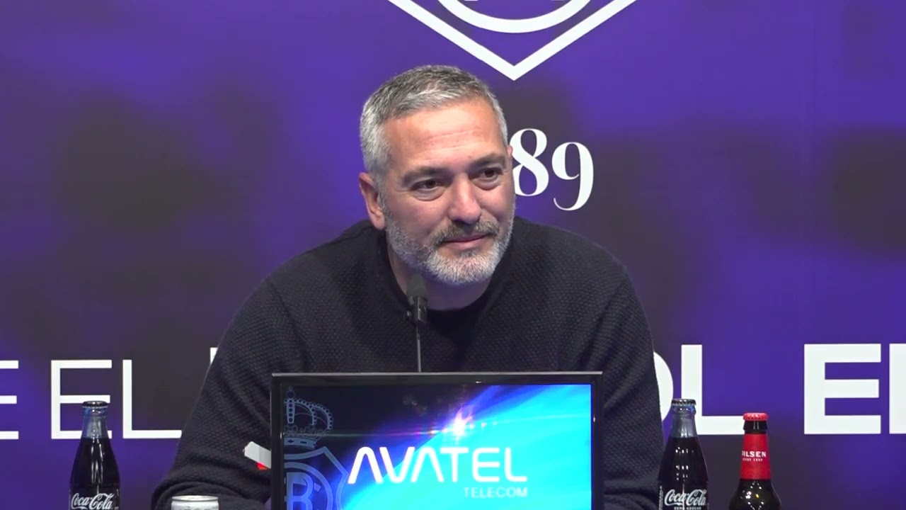 Arzu en rueda de prensa en la previa ante el Linares. (20/02/2026)