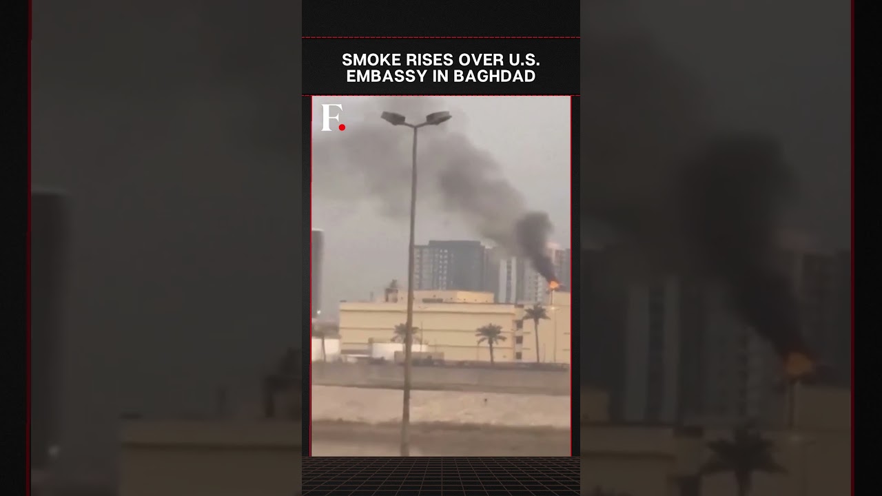 #FirstpostNews: Fire and Smoke Seen at U.S. Embassy in Baghdad After Reported Missile Strike | N18G