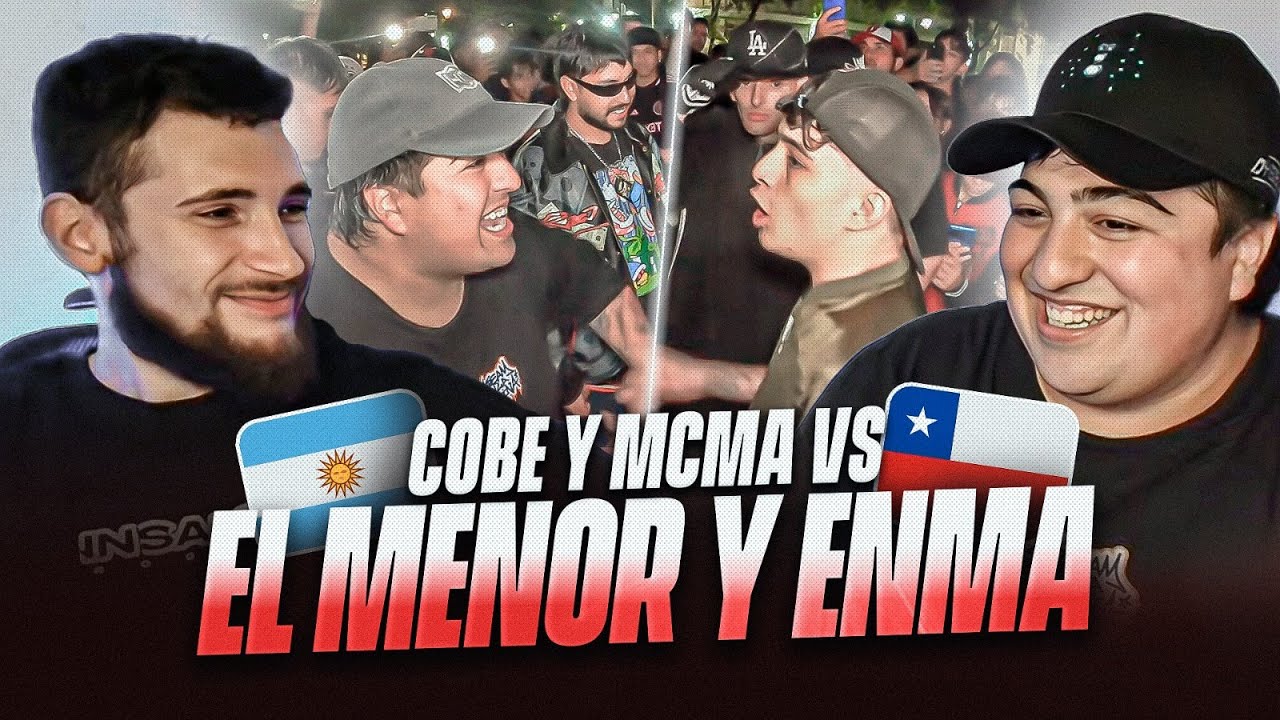 REACCIONAMOS CON COBE A SU BATALLA vs EL MENOR 🇨🇱 EL MENOR ENMA vs. COBE MCMADETUHERMANA 🔥