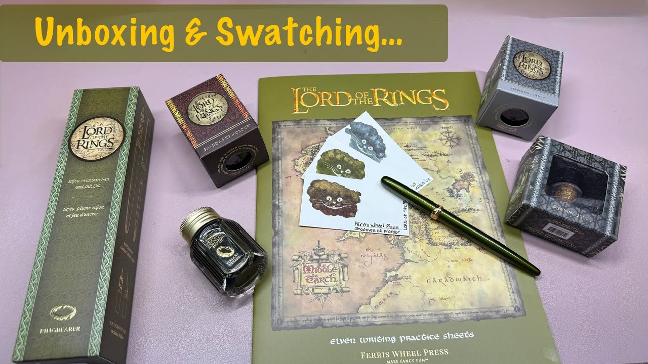 Talking to Camera- Day 21: Unboxing Ferris Wheel Press LOTR Fountain Pen & Ink