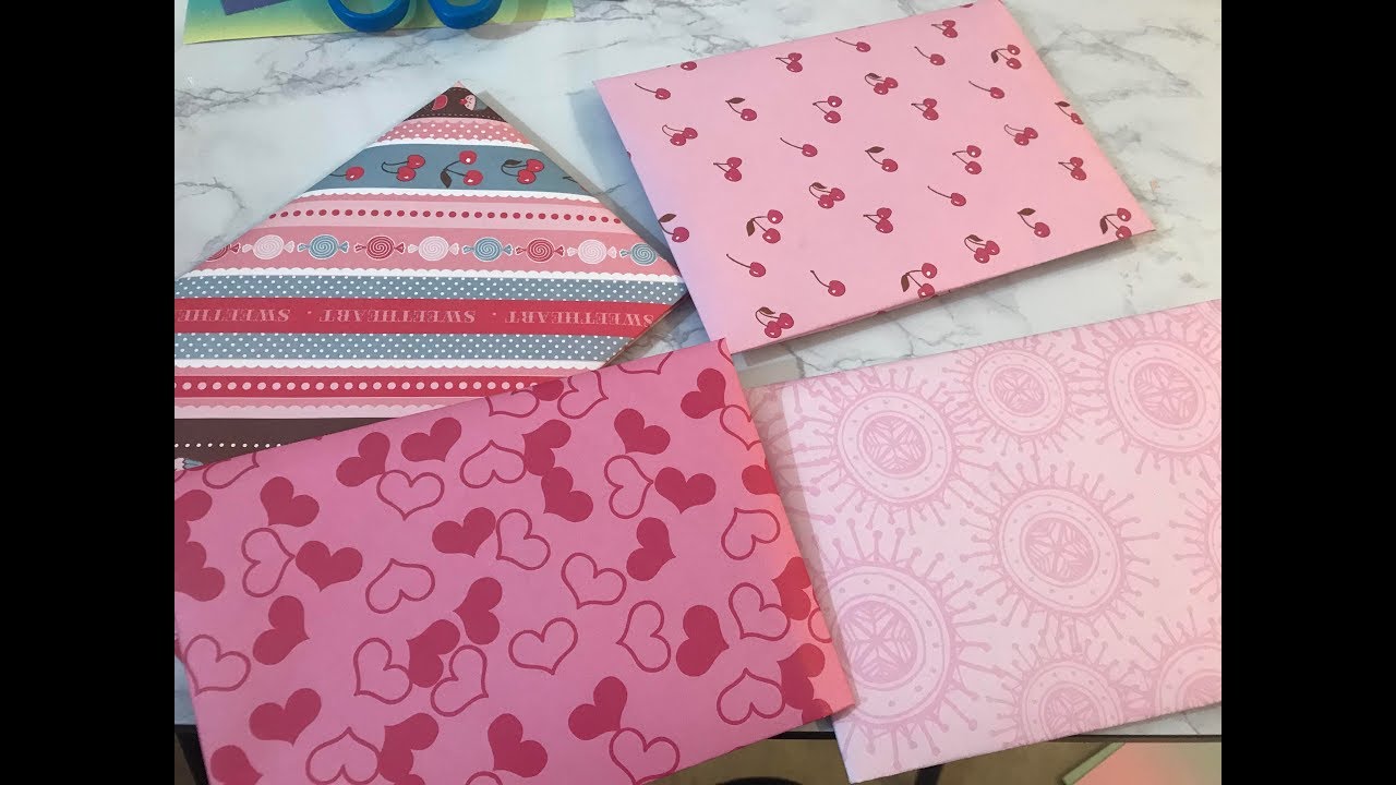 ENVELOPE DIY WITH SCRAPBOOK PAPER!