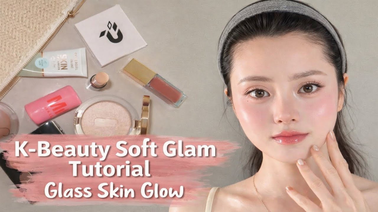 K-Beauty Soft Glam Tutorial ✨ Glass Skin Glow & Natural Korean Makeup