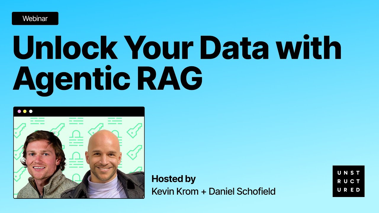 Webinar: Unlock Your Data with Agentic RAG