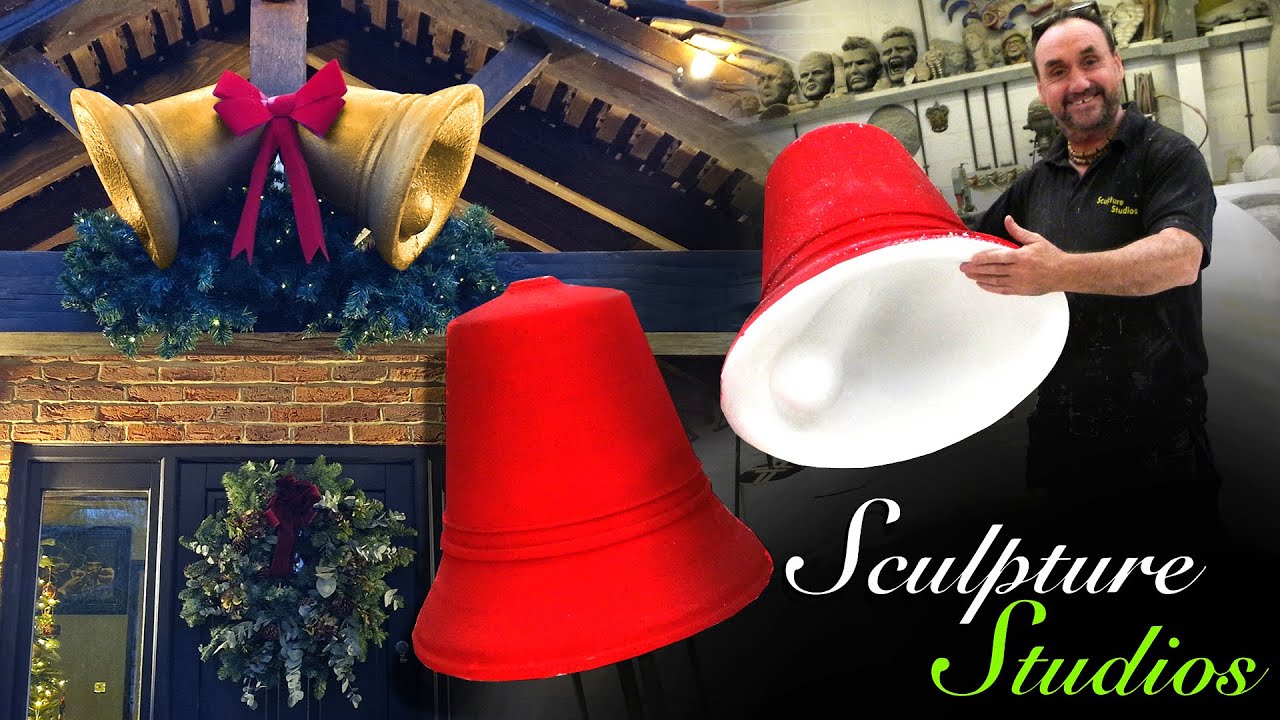 Making Giant Christmas Bells - Polystyrene / Styrofoam by Sculpture Studios
