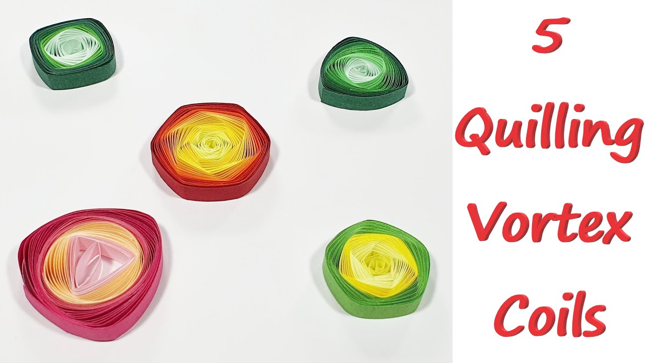 How to make quilling vortex coils - DIY quilling tutorial