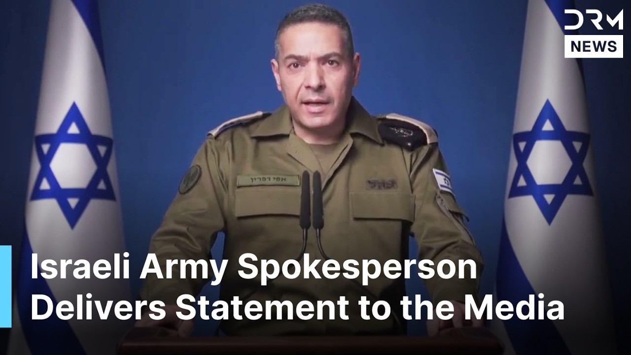 FULL URGENT BRIEFING: Israeli Army Spokesperson Delivers Statement to the Media | AC1E