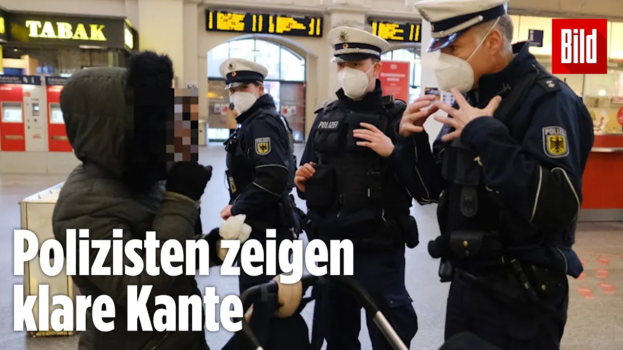 Polizei geht gegen Maskenverweigerer im Zug vor