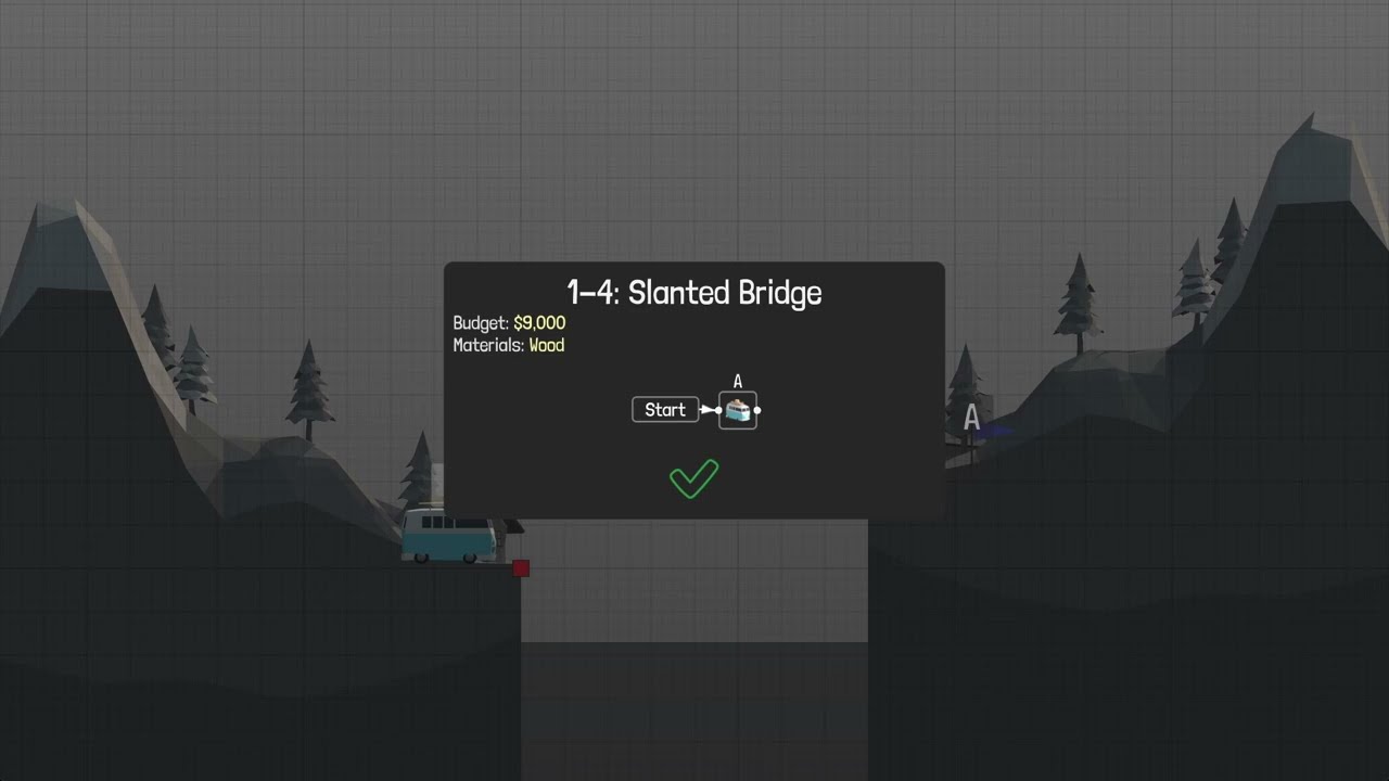 Poly Bridge [PC] - Stage 1-4 | $3.325 | No Breaks | v1.1.1