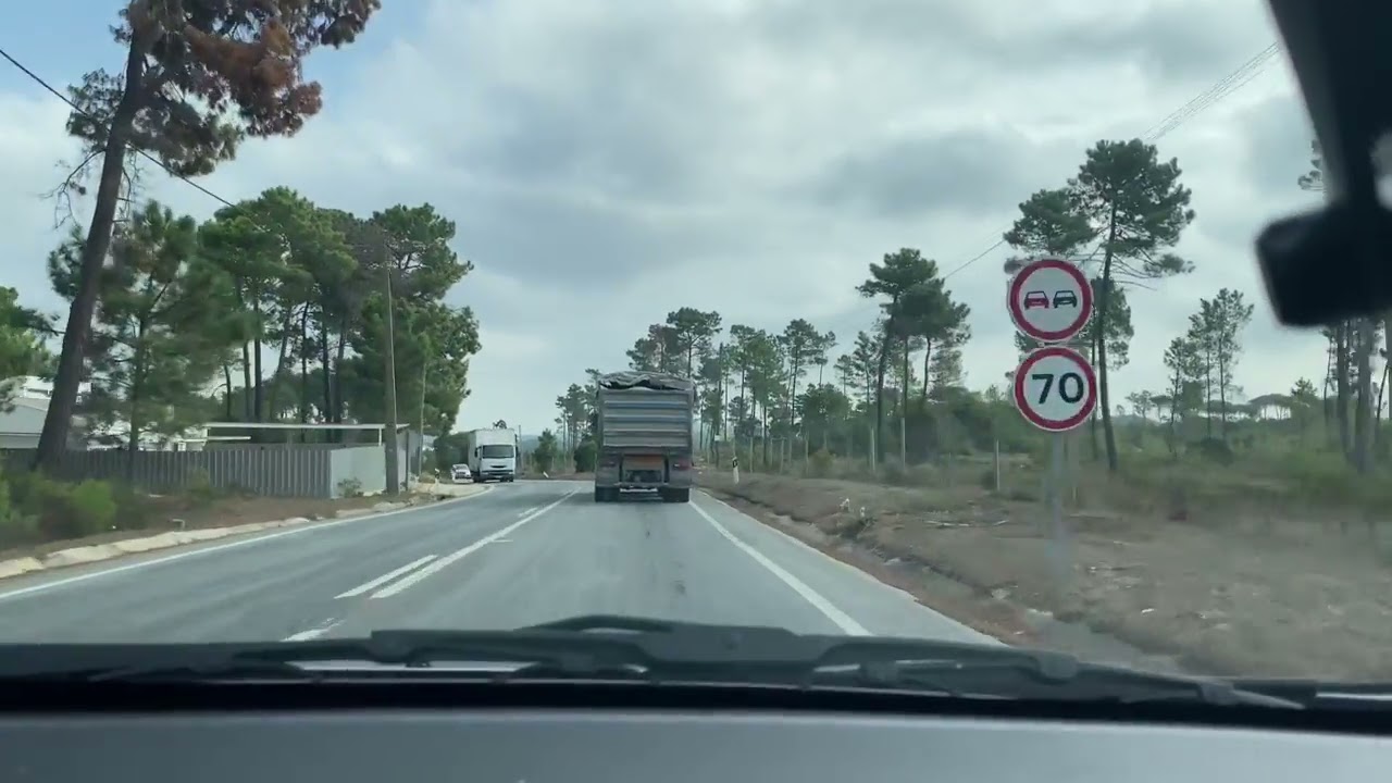 [ 4K ] Sesimbra / Poceirão - morning drive 10 p.m.