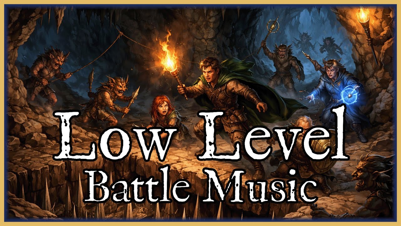 🎵 Low Level Battle | Fantasy Combat Music | D&D | TTRPG | 1 Hour
