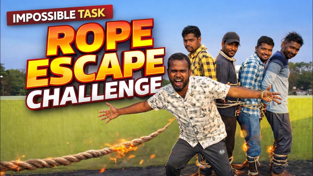 Rope Escape Challenge😱|| #challenge 