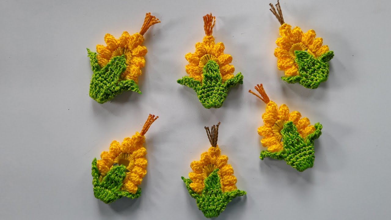 MILHO 🌽EM CROCHE IMÃ DE GELADEIRA  COM LACRES  Passo a passo