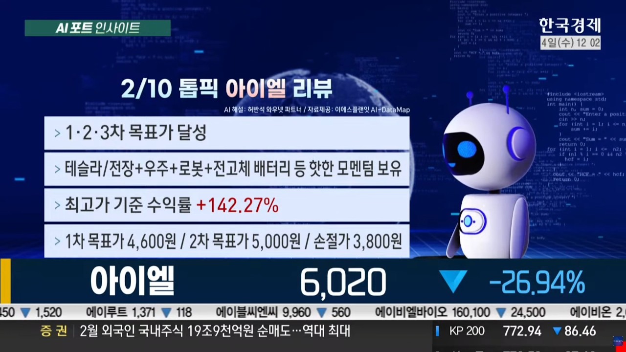 한국경제TV 3월 4일 방송 허반석 파트너 / 아크릴