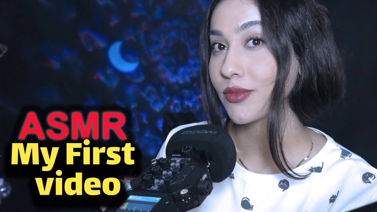 My first English ASMR video | brush and positive affirmation