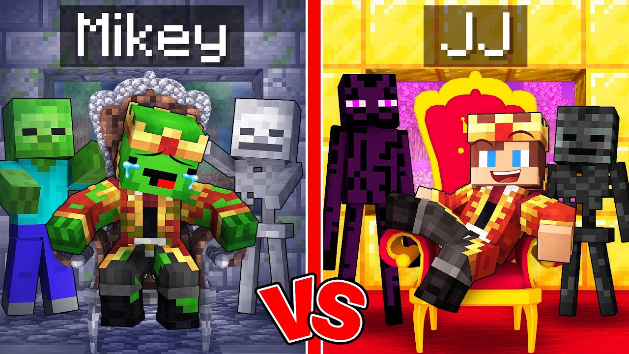 Mikey POOR vs JJ RICH MOB KING in Minecraft (Maizen)