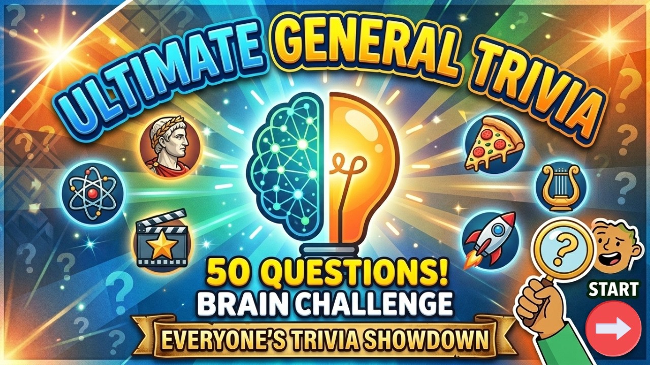 World’s Best Trivia Challenge: 50 Questions Across All Categories