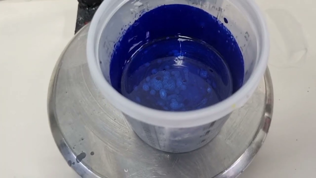 proceso completo de mezcla para colores con metal flakes