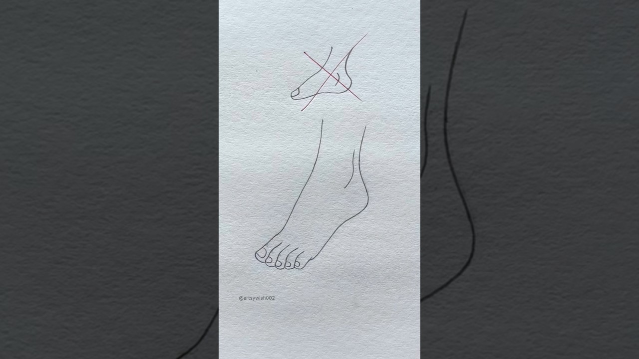 Right Way To Draw Feet 