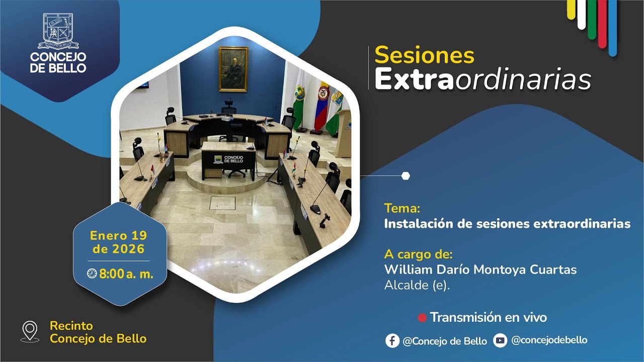Sesión extraordinaria 19 de enero 2026