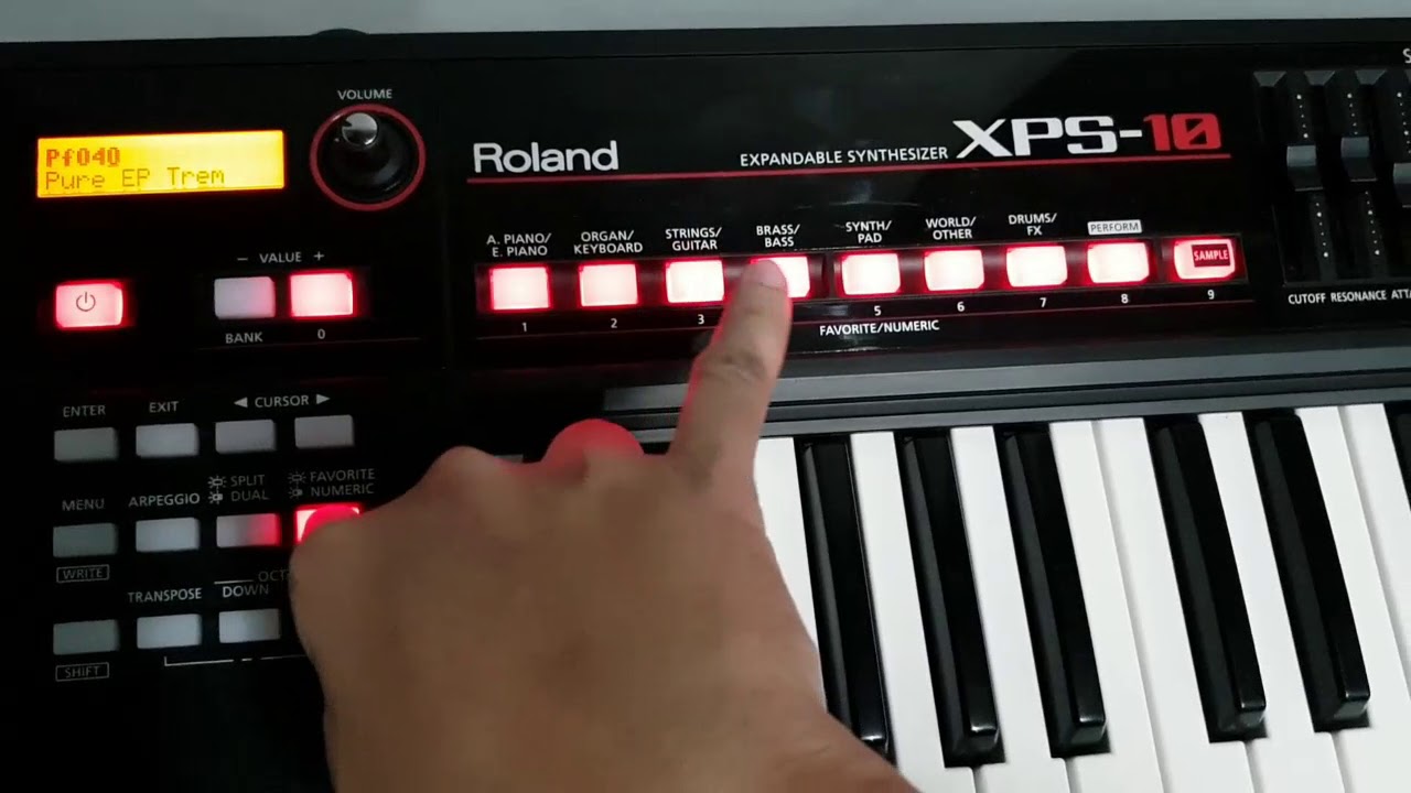 How to save your favorite in bank - Roland XPS-10