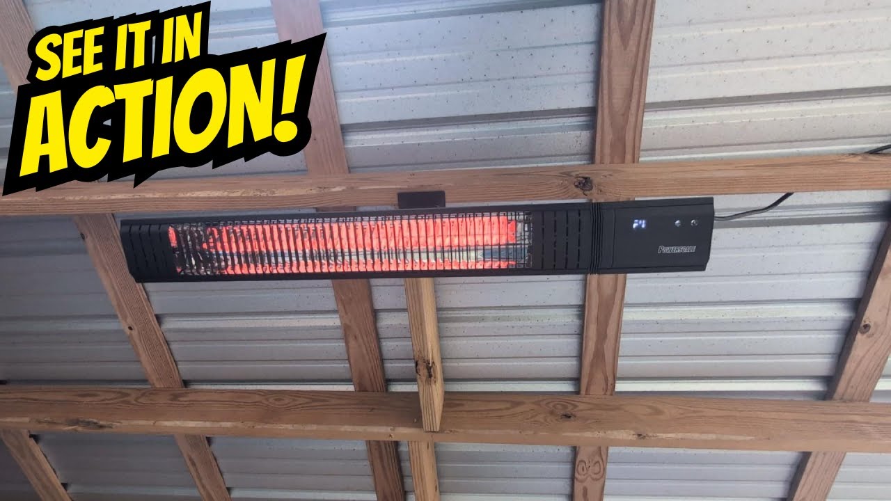 PowerScale Outdoor Heaters for Patio Electric, 1500W Infrared Heater,  Patio Heaters for Outdoor Use