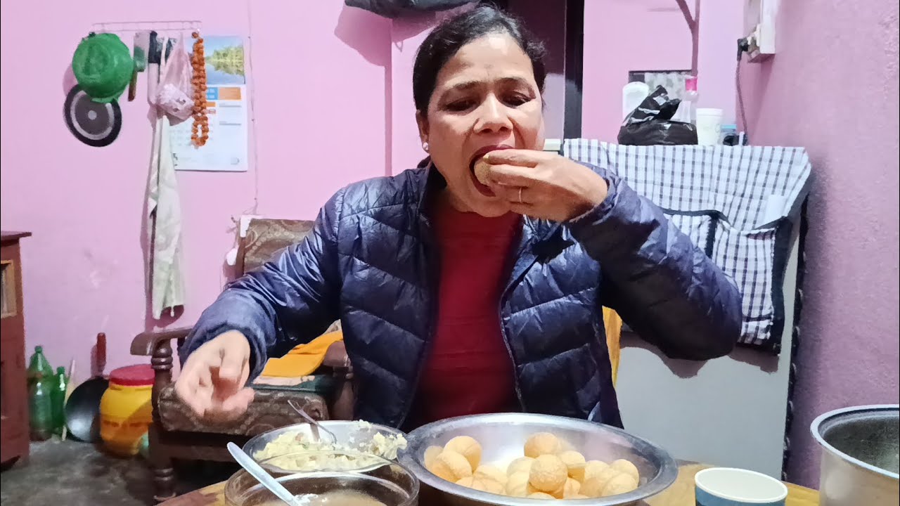 Bihana Bhat khayera din ko suruwaat,beluka panipuri sanga din ko anta sano vlog.