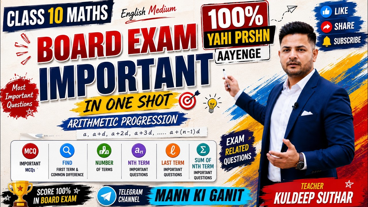 Board Exam Paper 2026 | Q. No. 1(vi) | RBSE Class 10th Maths Model Paper 2026 | By Kuldeep Sir