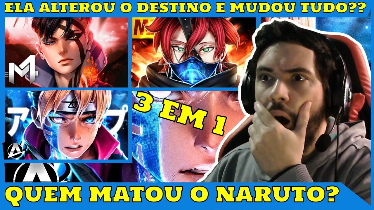 (REACT 3EM1 ) BORUTO UZUMAKI -ANIRAP| & | KAWAKI UZUMAKI - M4RKIM | & | CODE - KARMA BRANCO - MHRAP|