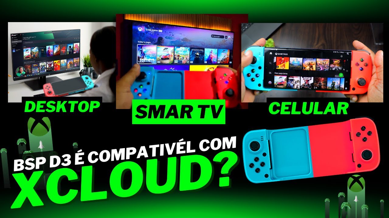 GAMEPAD BSP D3 É COMPATIVEL COM XCLOUD? TESTEI EM TODOS OS DISPOSITIVOS!