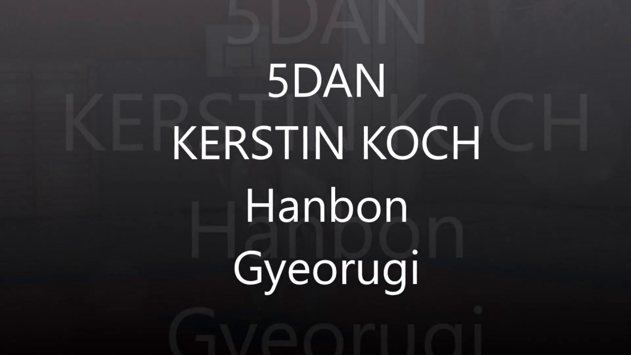 Kerstin Koch Prüfung 5DAN