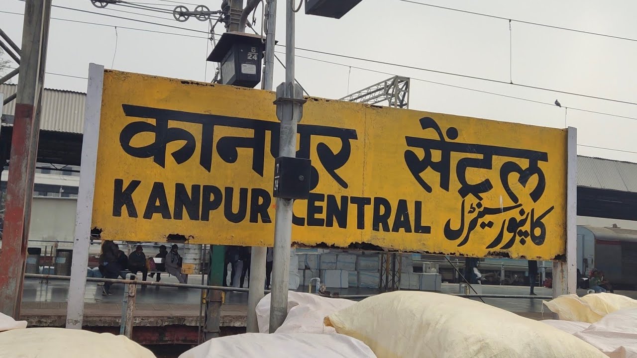 Departure from Kanpur Central railway station _ uttarpradesh 4K.