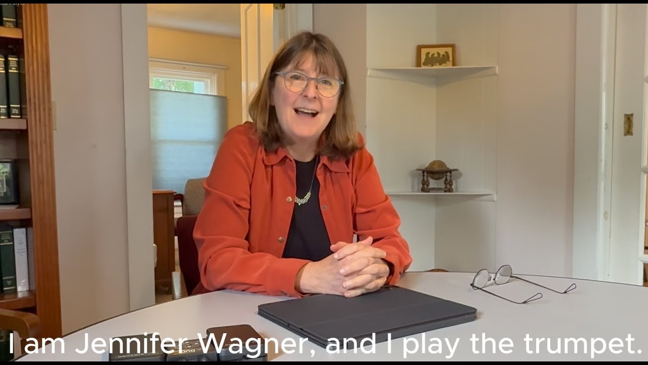 Jennifer Wagner shows how the forScore app helps her play music with impaired vision.