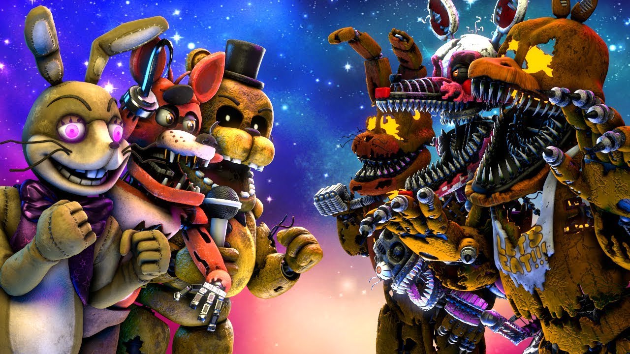 FNaF HW Animatronics vs Jack-O- FNAF’s