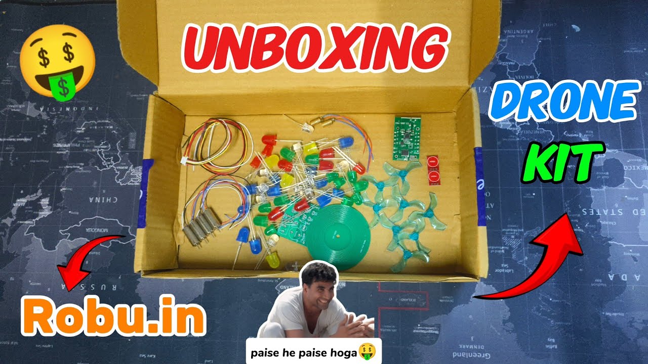 10mm LED, Voltage Booster, Drone Motors, Drone Propeller,  Unboxing //  fxz electronic 