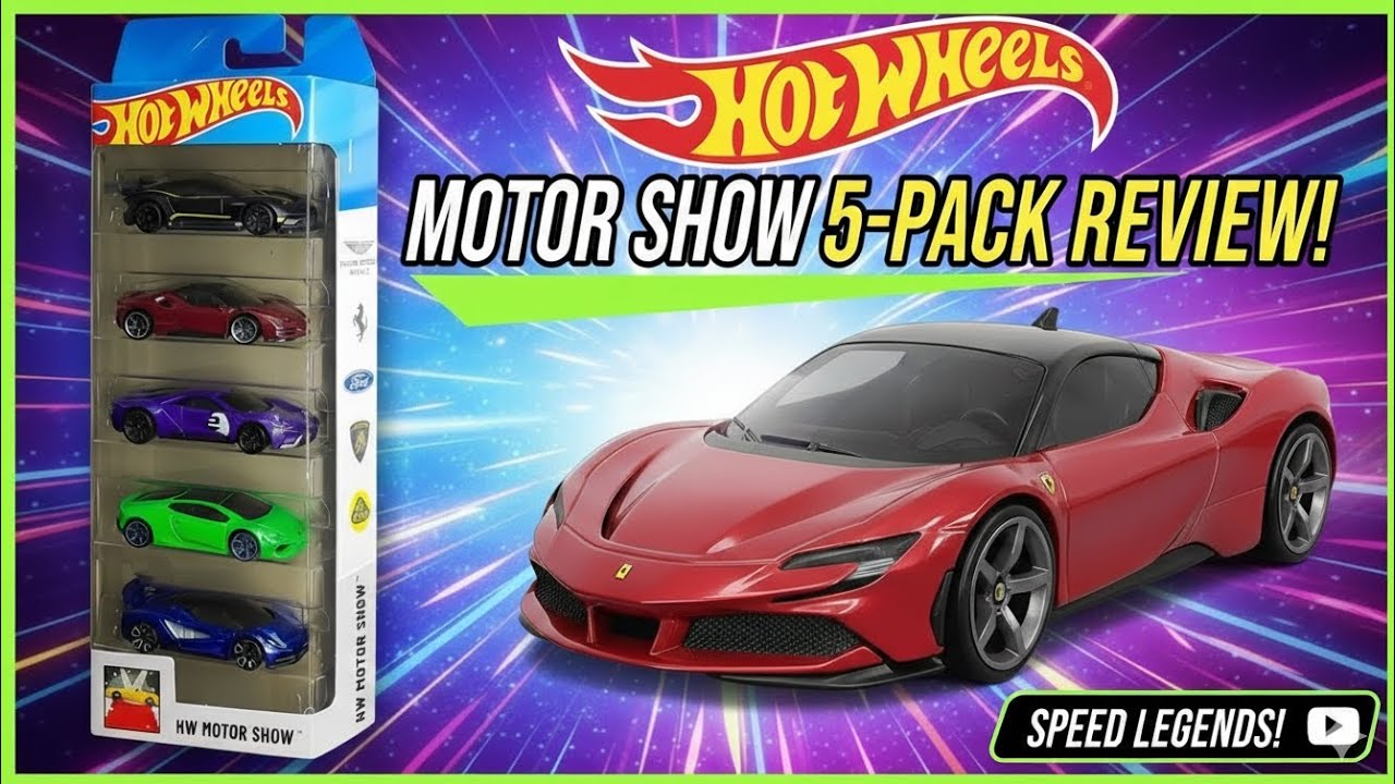 Review 5 Pack Hot Wheels Motor Show 2025 - BR