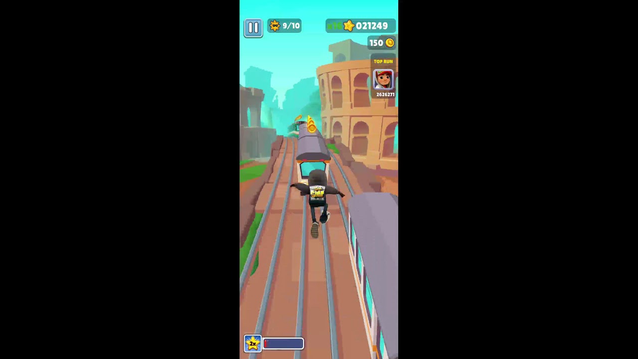 subway serfers  live without revive without surfboard  |
