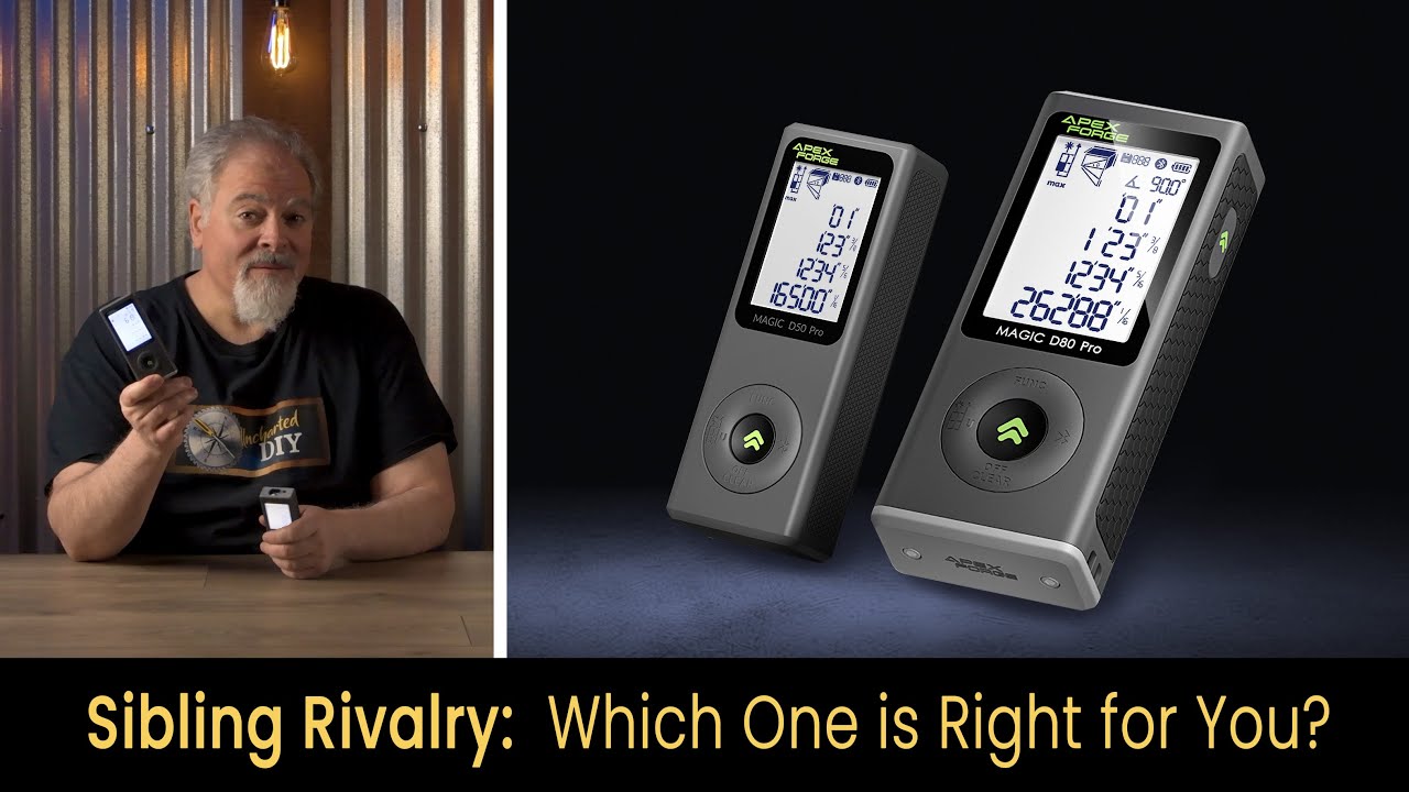 APEXFORGE Tools Magic D50 & D80 Laser Distance Meters:  Review and Comparison