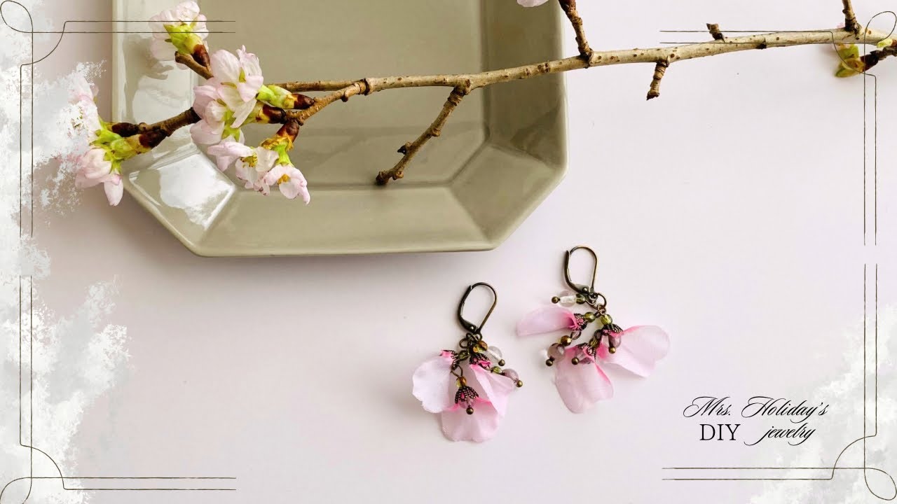 【花びらアレンジ】100均材料を大人っぽく使って楽しむコツ#uniquejewelry