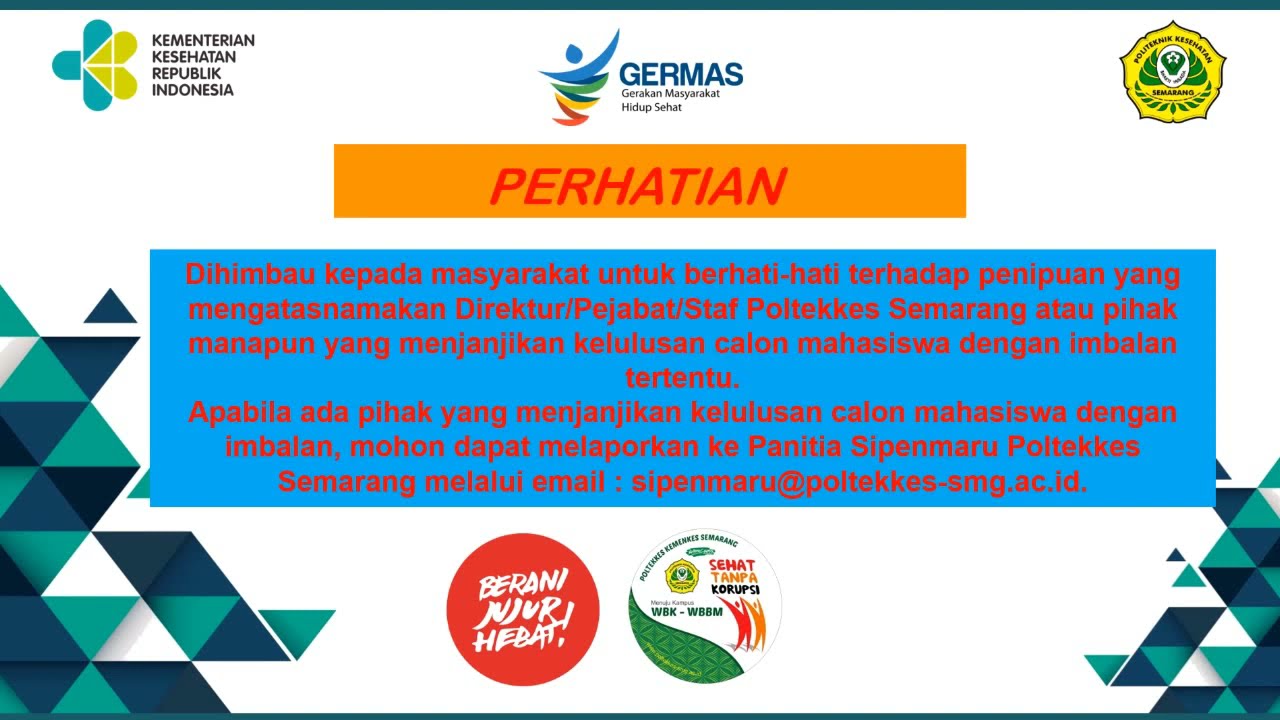 Tutorial Pendaftaran Sipenmaru Poltekkes Semarang (PolkesMar)