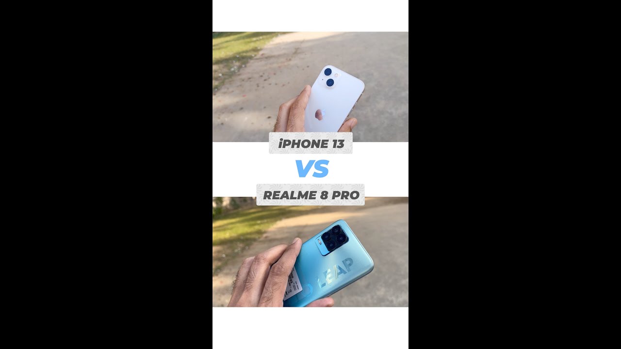 iphone 13 VS realme 8 pro | camera comparison | 