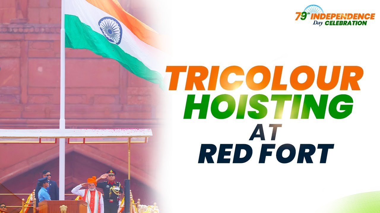 PM Modi hoists the Tricolour flag at the ramparts of Red Fort on 79th Independence Day 2025