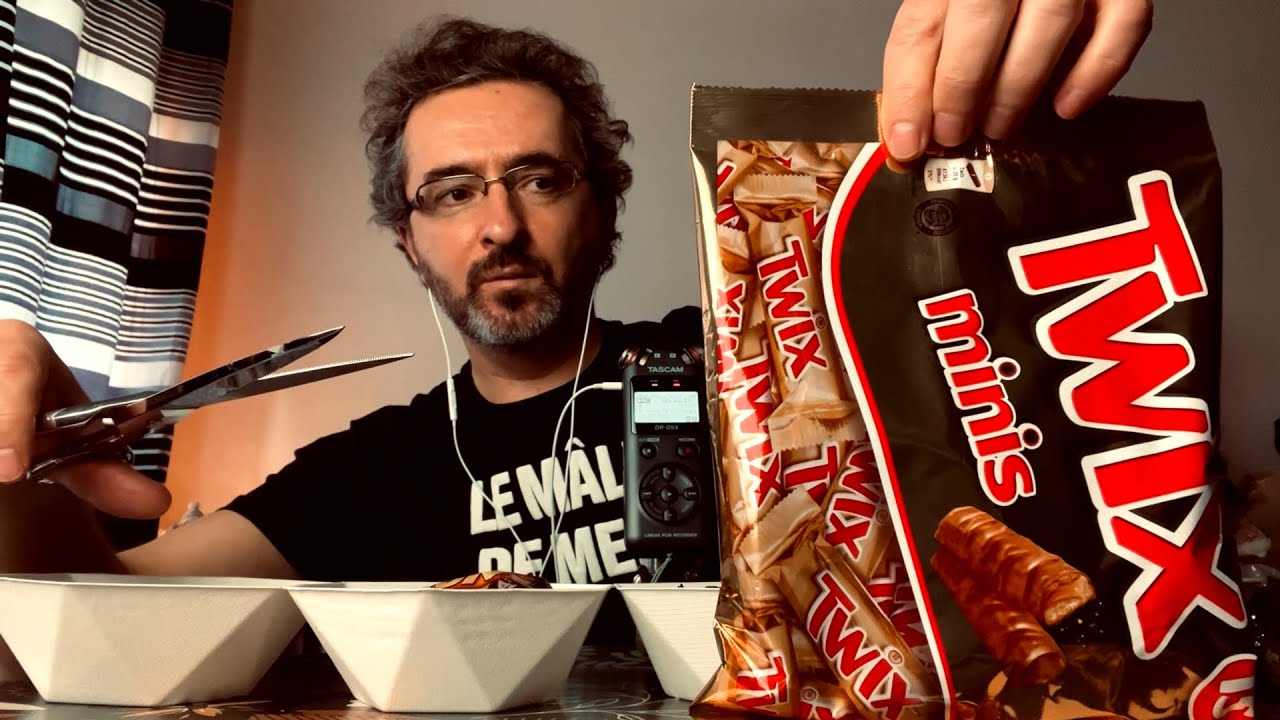 ASMR Je prépare des assortiments de mini barres chocolatées pour Noël