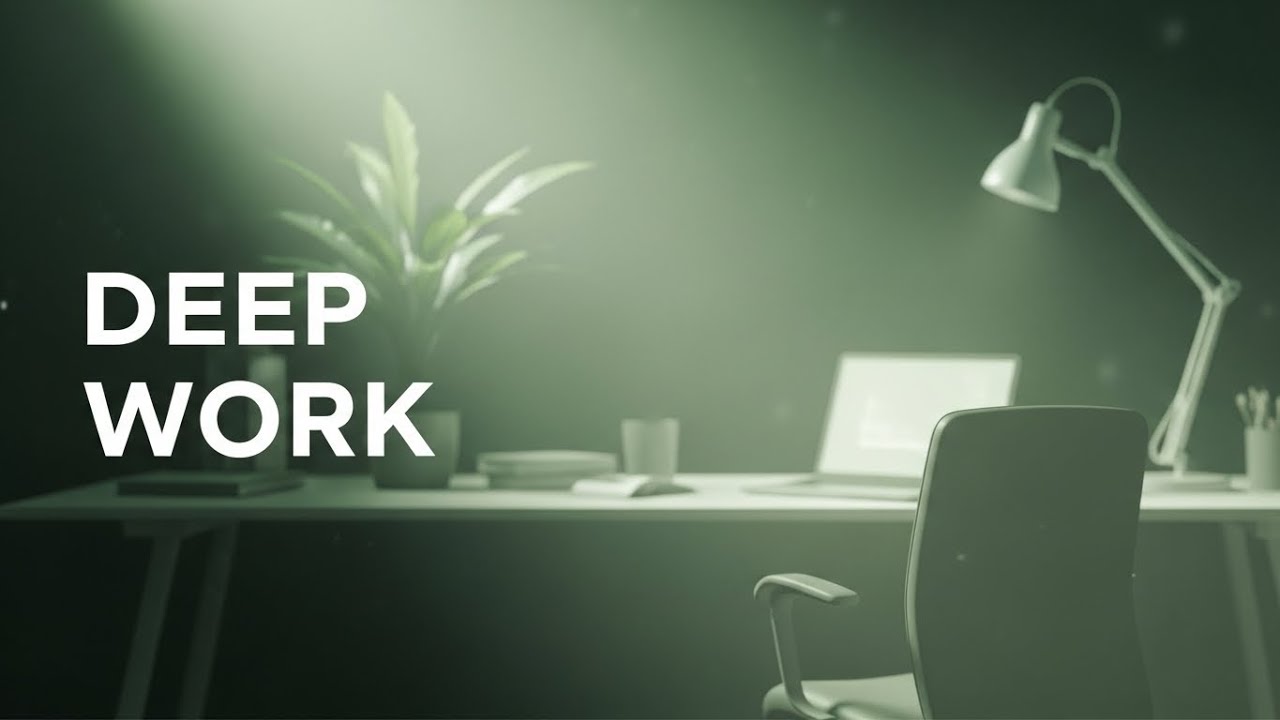 Deep Work Ambient Electronic Music for Focus, Productivity & Long Work Sessions (1 Hour)