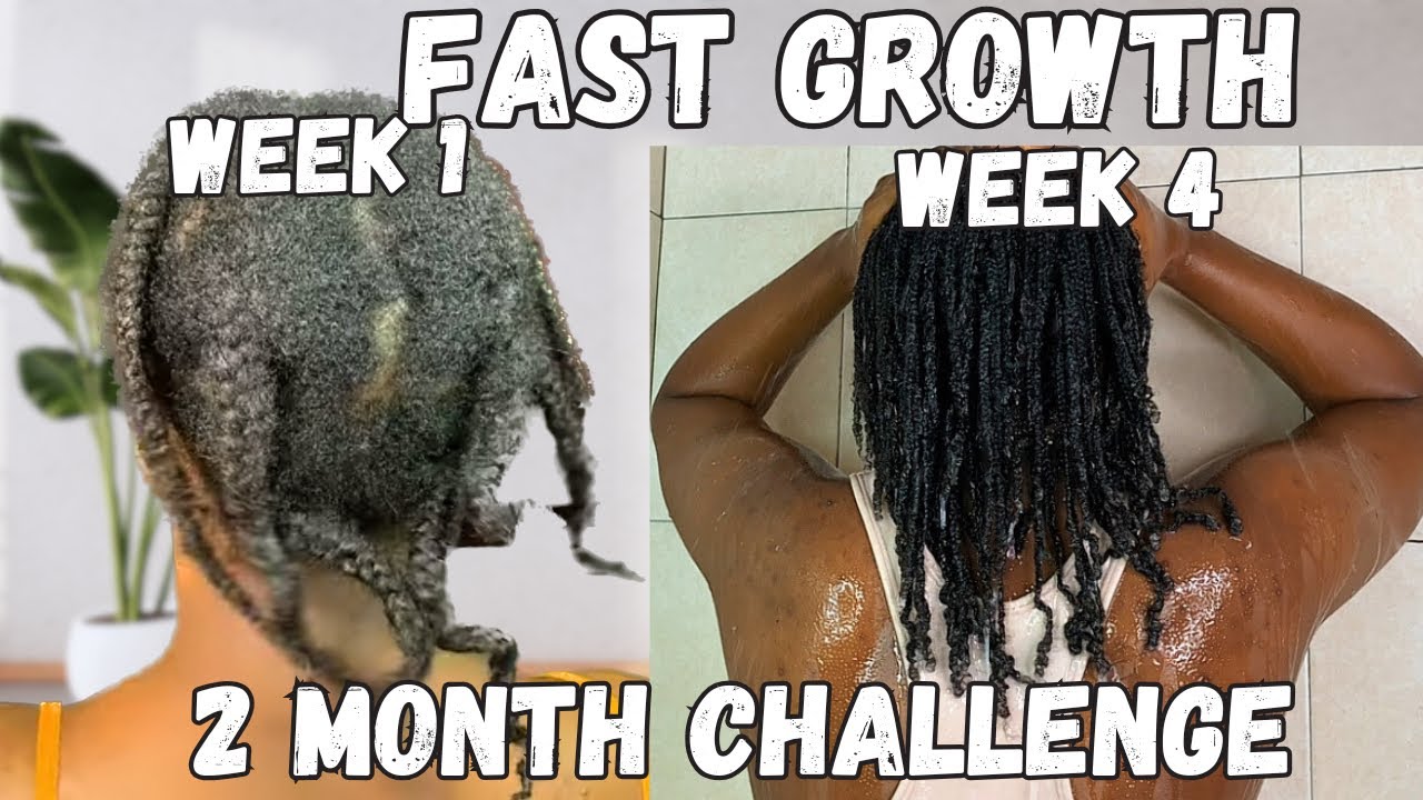MY SHOCKING 1-MONTH HAIR GROWTH RESULTS! |2-MONTH NATURAL HAIR CHALLENGE 