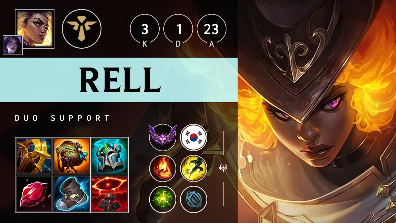 Rell Support vs Leona - KR Master Patch 14.23