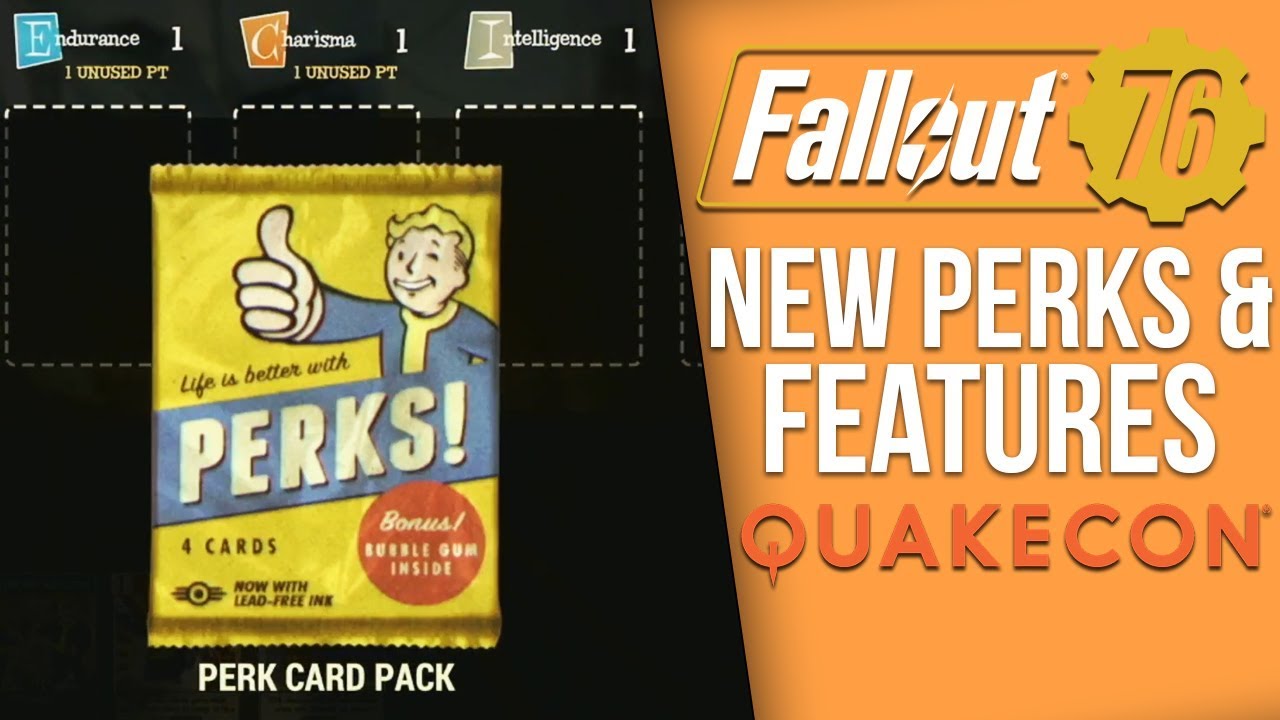 Fallout 76 New Details - Every New Perk (and their features) from Quakecon