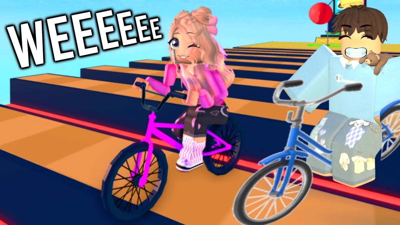 FUNNIEST ROBLOX OBBY BUT WE'RE ON A BIKE