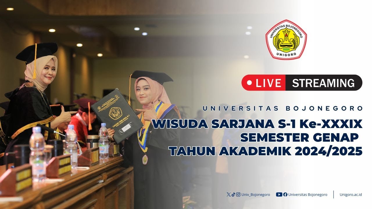 🔴LIVE | WISUDA SARJANA UNIVERSITAS BOJONEGORO KE XXXIX (PART 2)