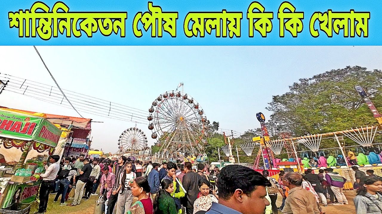 শান্তিনিকেতন পৌষ মেলার বিভিন্ন খাবার 2024 | santiniketan poush mela 2024 food| পৌষ মেলায় পিঠে