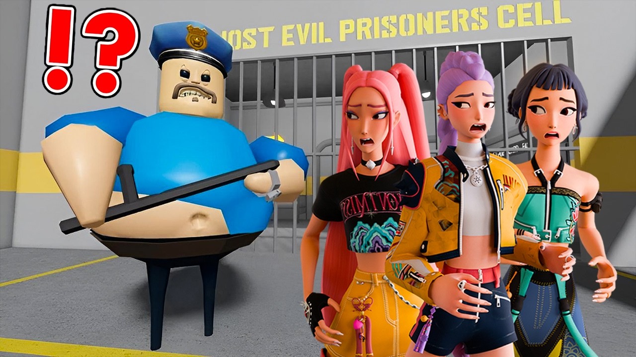 Kpop Demon Hunters Plays BARRY'S PRISON IN ROBLOX OBBY